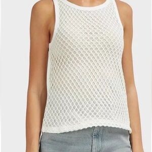Alexander Wang White Net tanktop